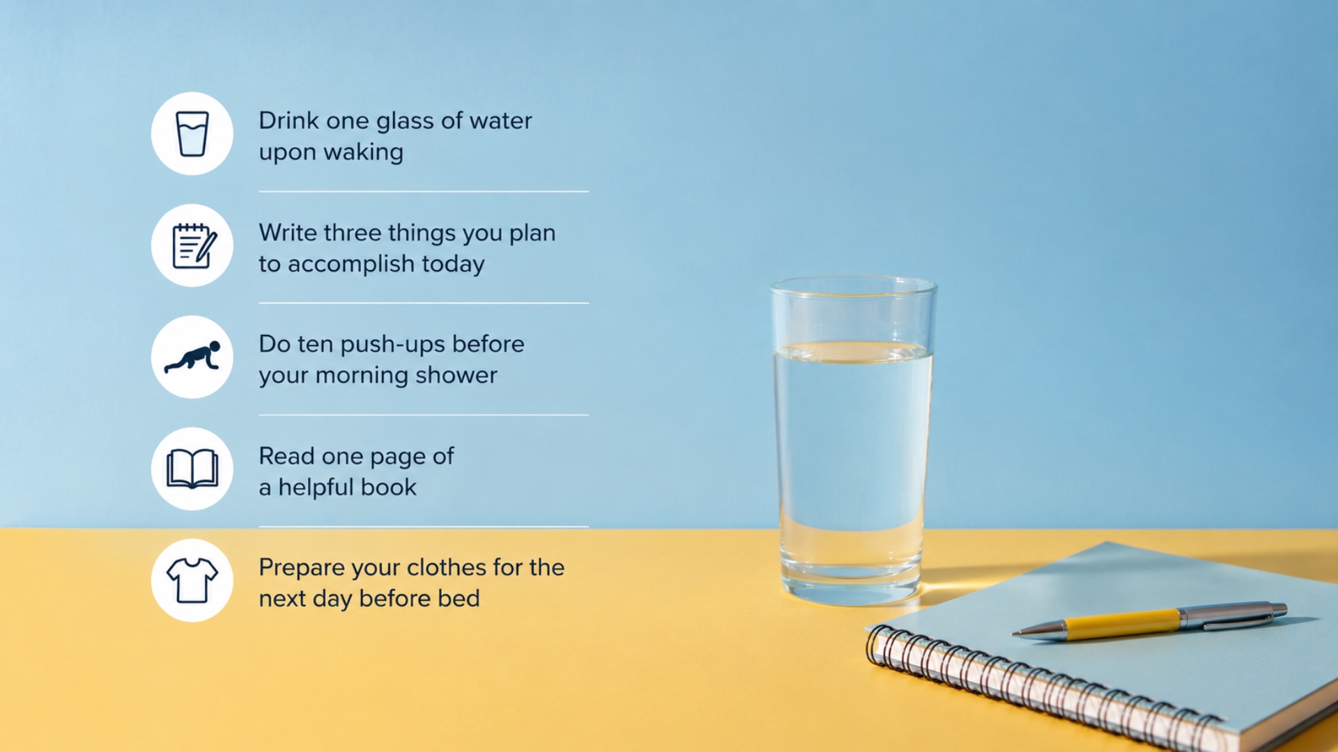 Two-Minute Starter Habits: Build self-discipline From Scratch