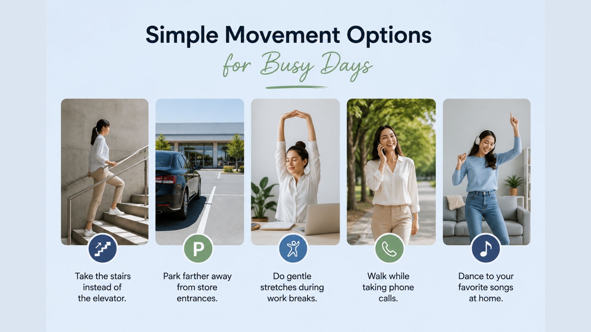 Simple Movement Options for Busy Days