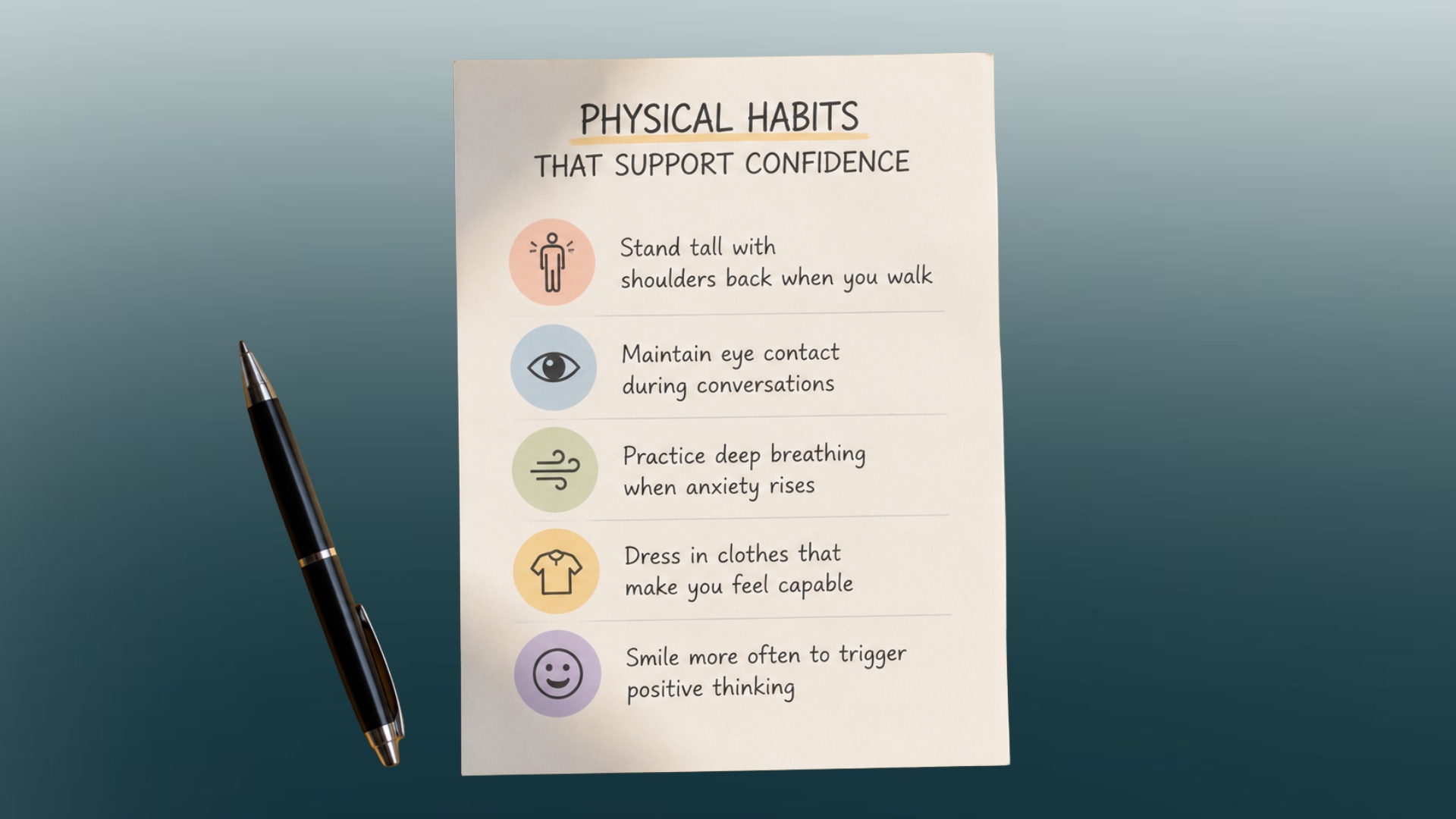 Physical Habits That Support Confidence