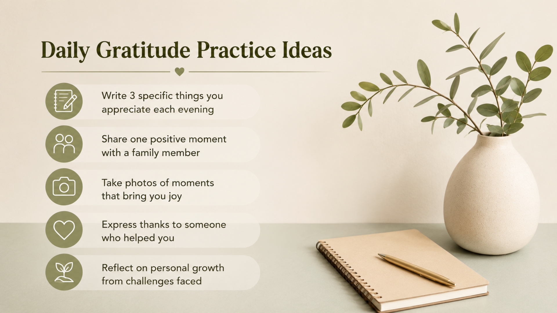 Daily Gratitude Practice Ideas