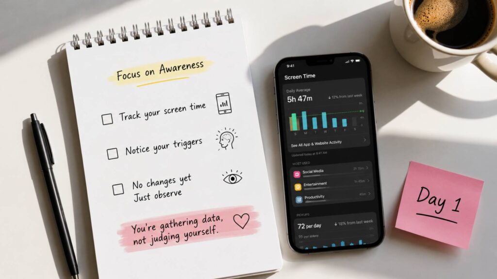 Days 1 to 3 of Digital Detox Challenge