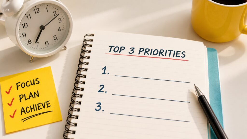 Plan Your Top Three Priorities