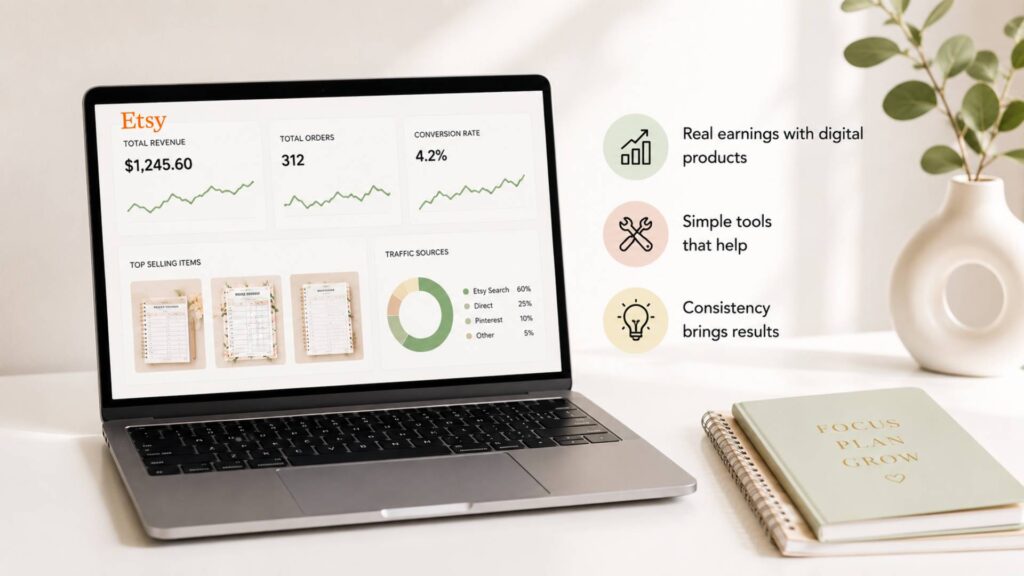 Passive Income From Etsy Printables Real Earnings