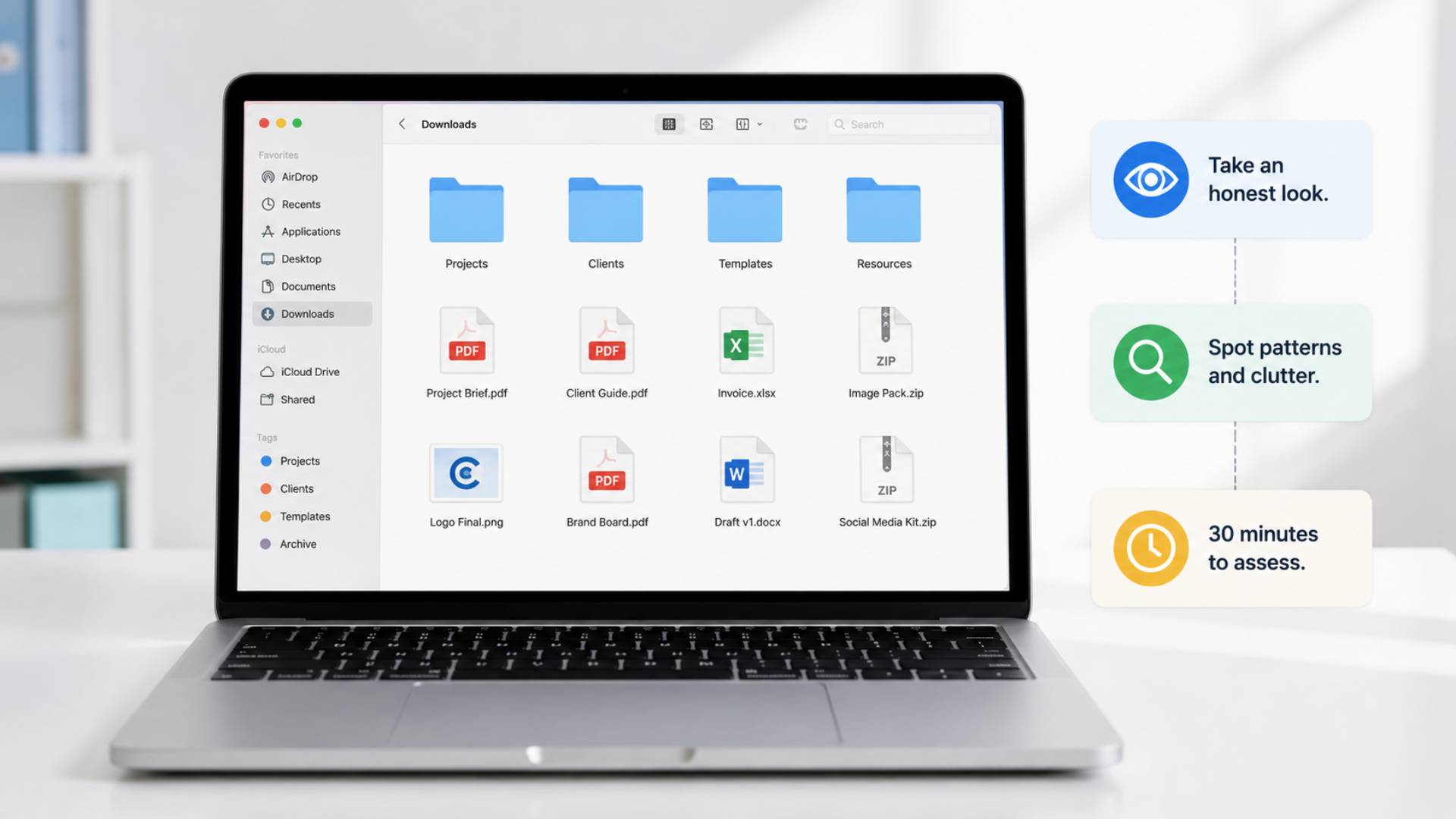 Audit Your Current Downloads for Digital Download Organization