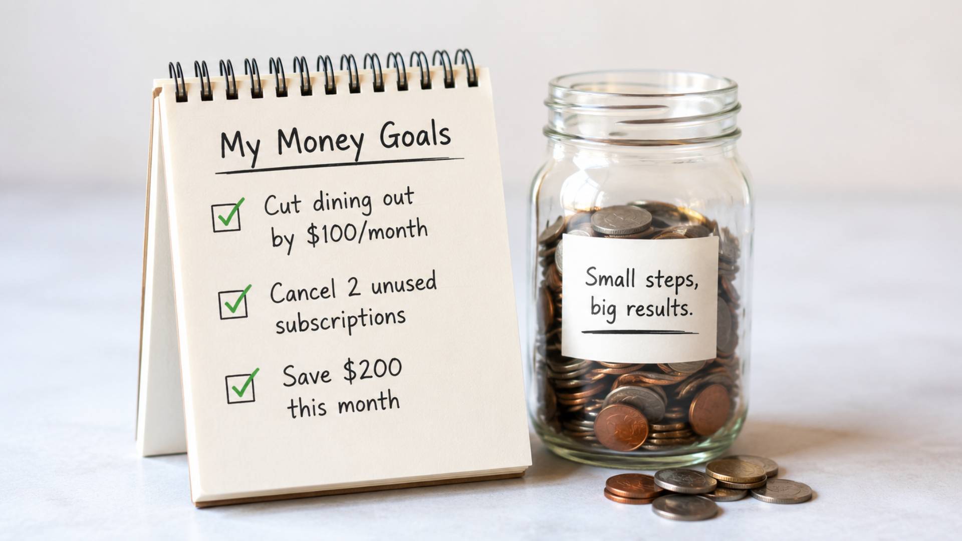 Create Small Money Goals