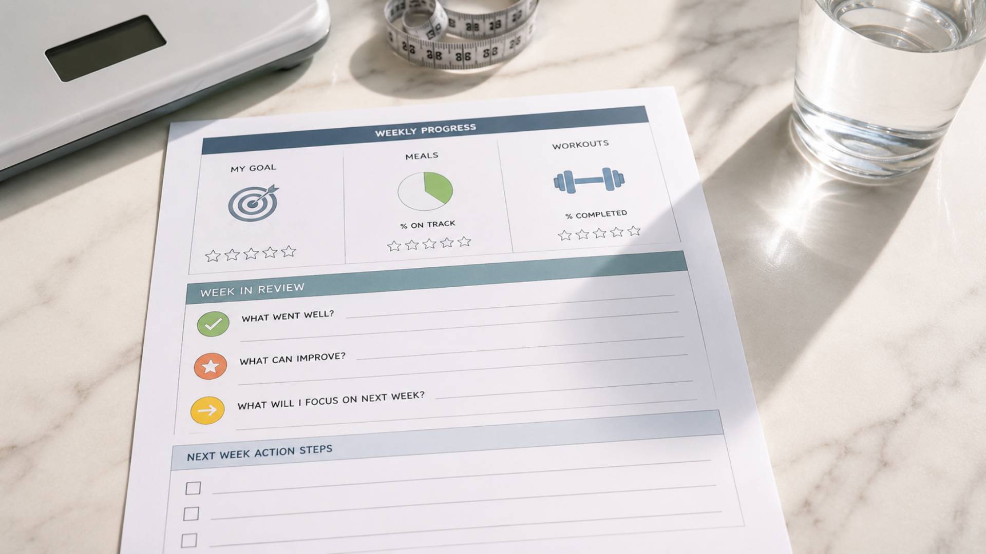 End the Week With a Progress Review
