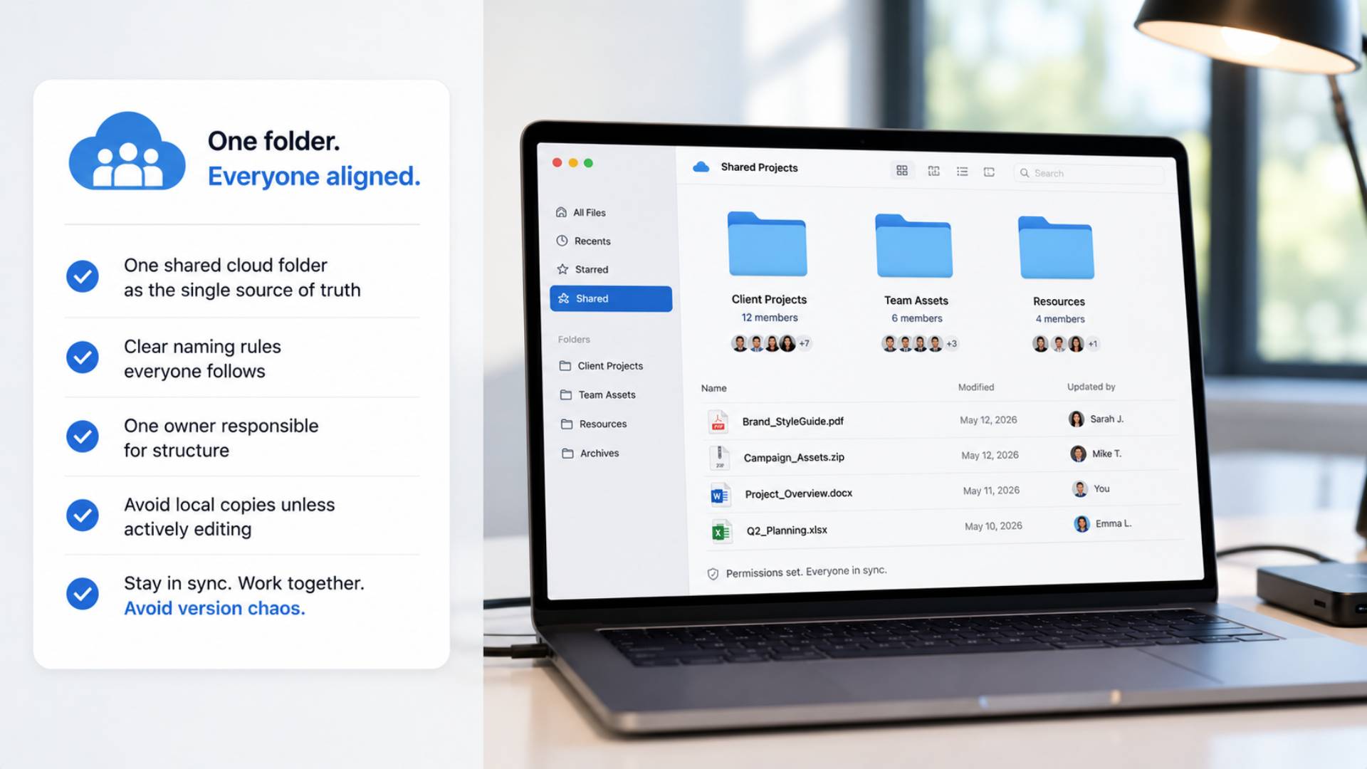 Organize Shared Files for Teamwork