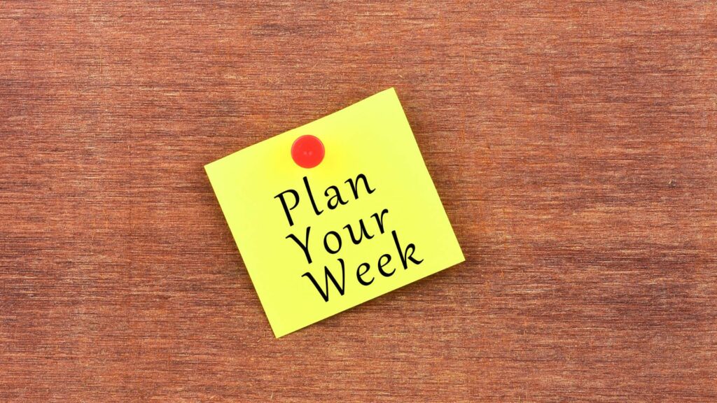 Planning Your Next Week for Emotional Check-In Questions