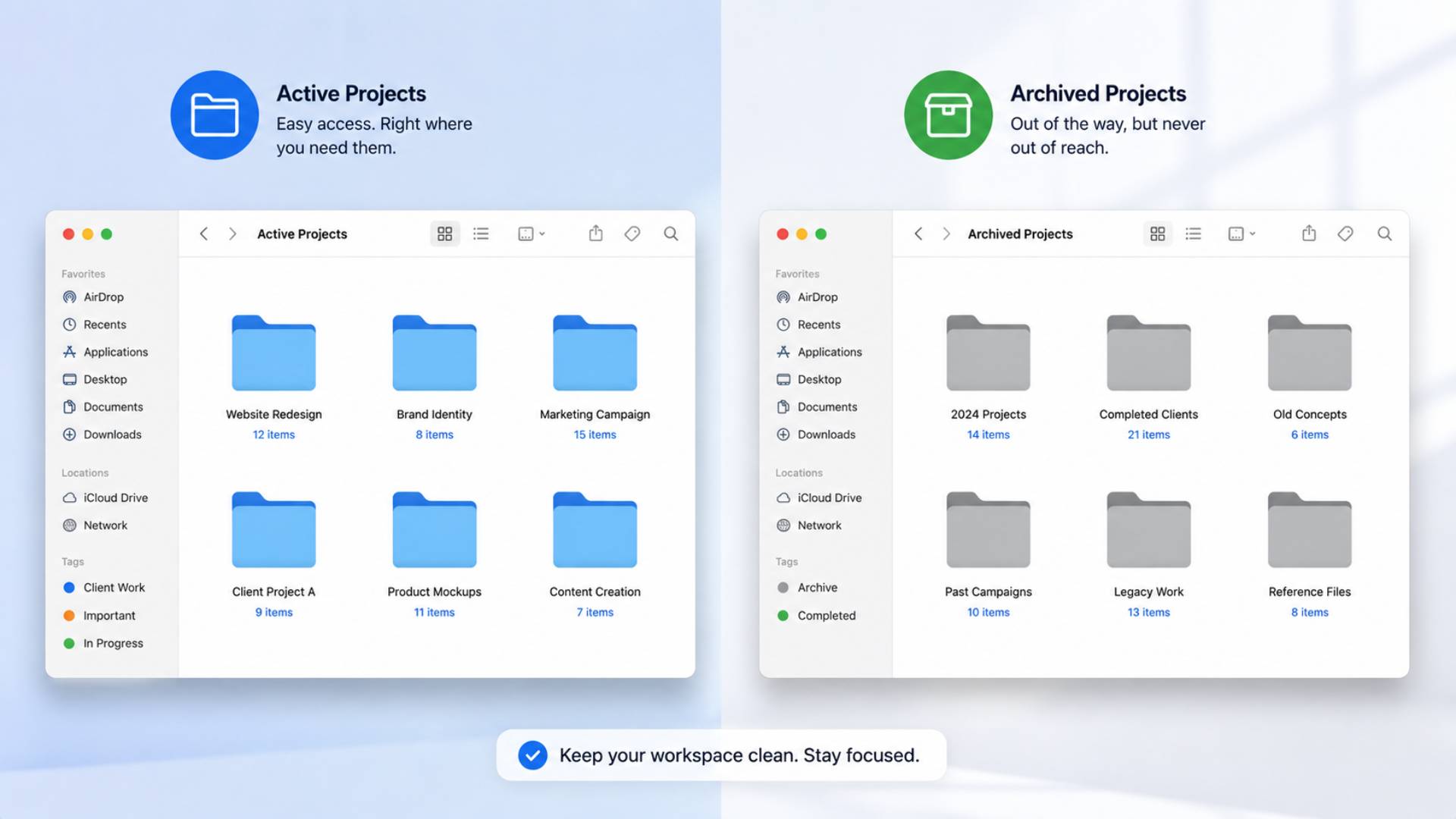 Separate Active and Archived Projects