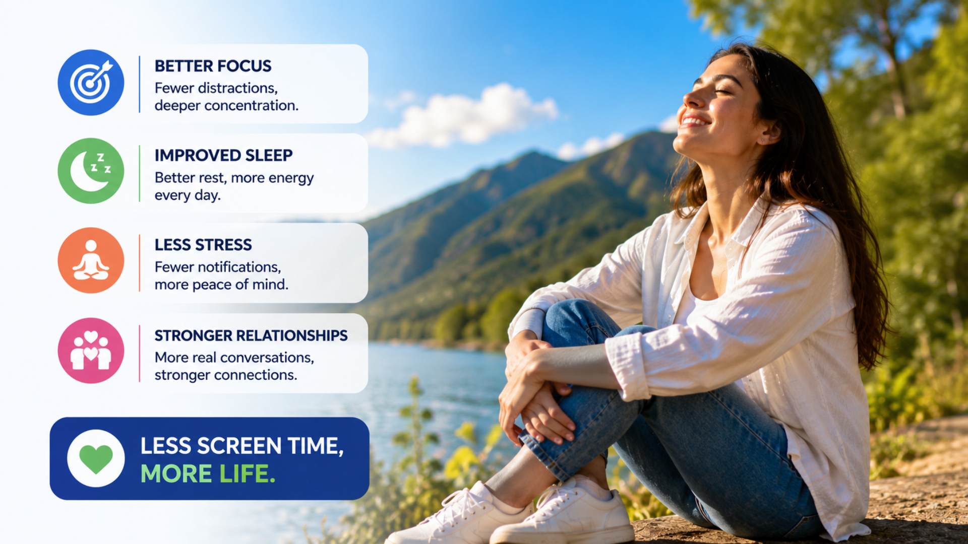 Some Benefits of Less Screen Time