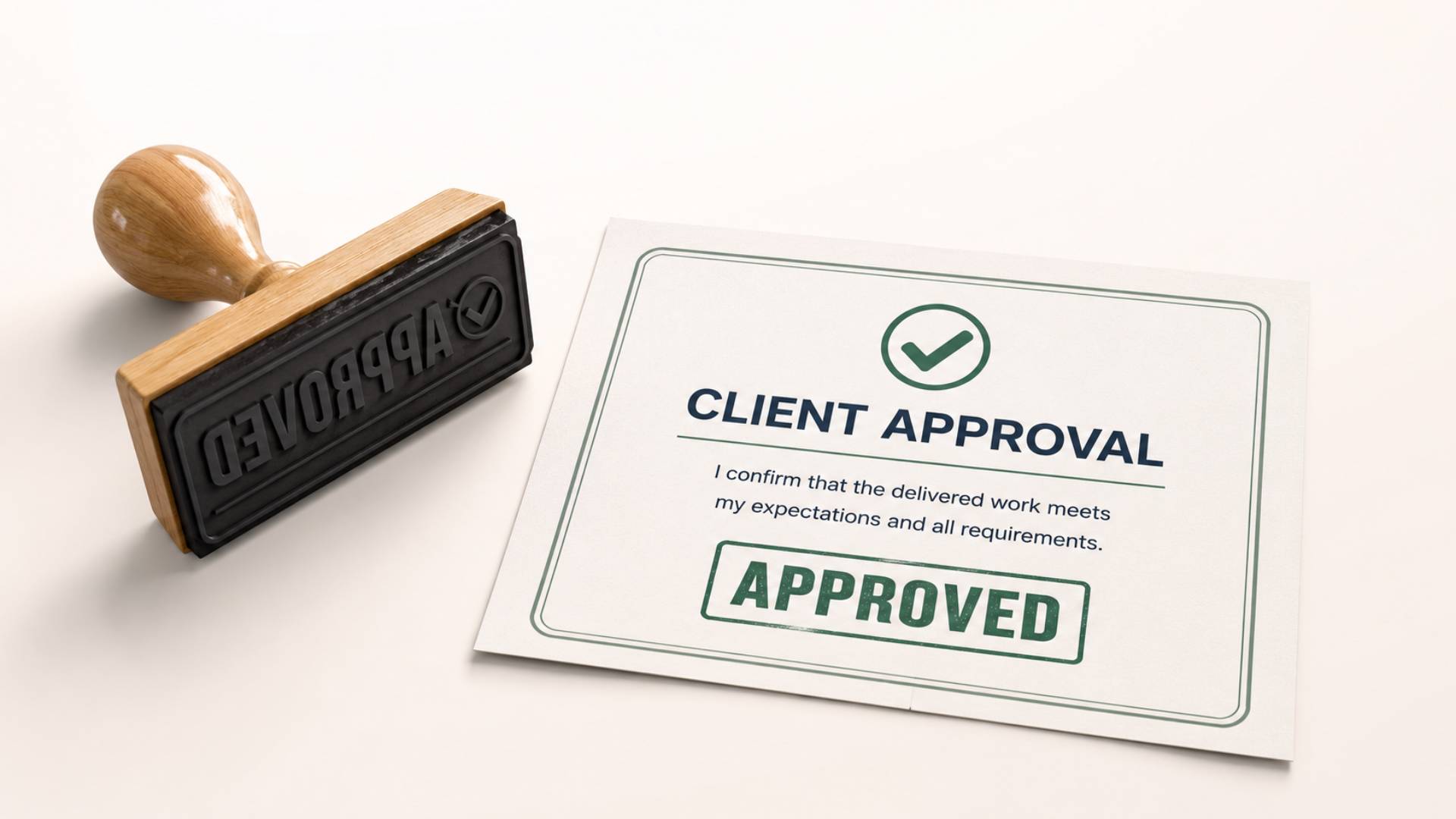Get Formal Client Approval